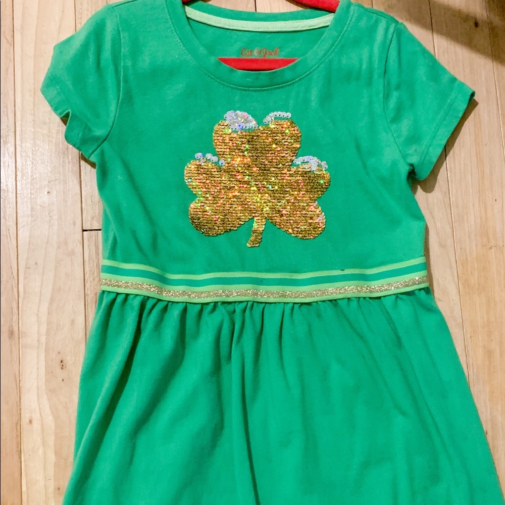 Girls St Patrick’s Day Sequin Dress